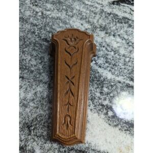 Vintage 1981 HOMCO Faux Wood Wall Pocket Americana Home Wall Decor MCM